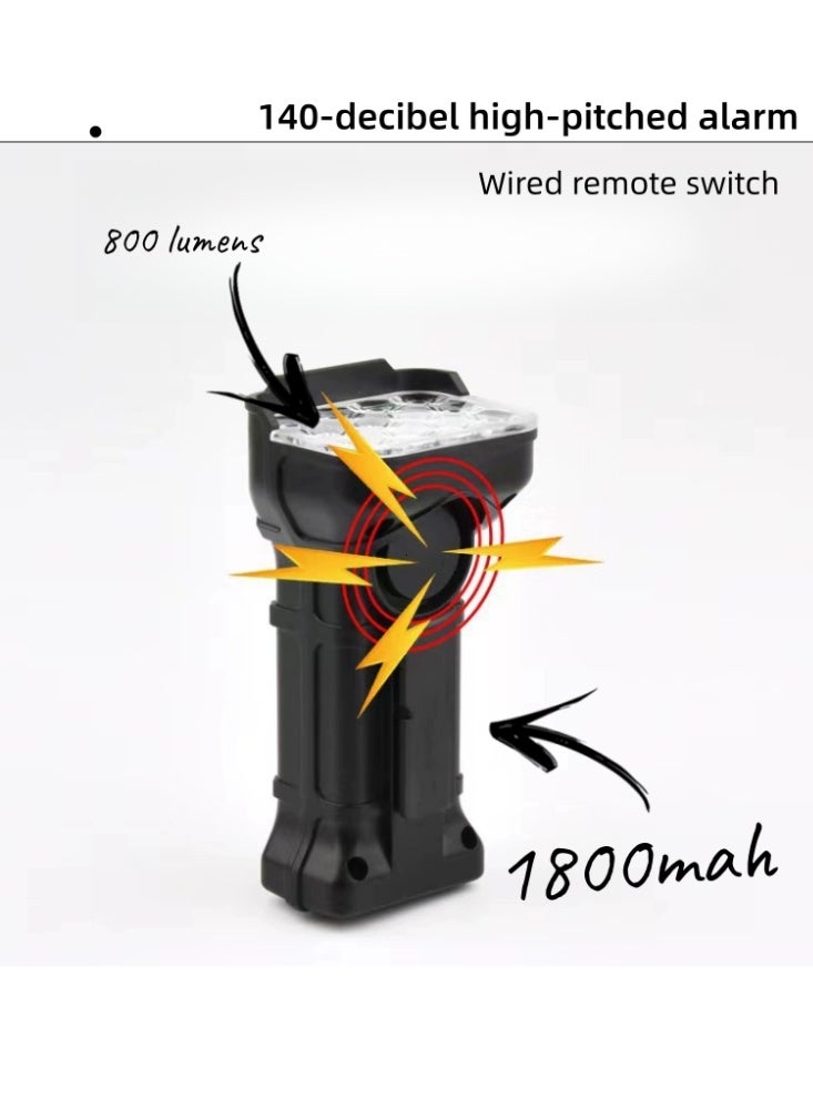 Bicycle Light and Horn 3-in-1 Set (Headlight + Taillight + Horn) - Image 2