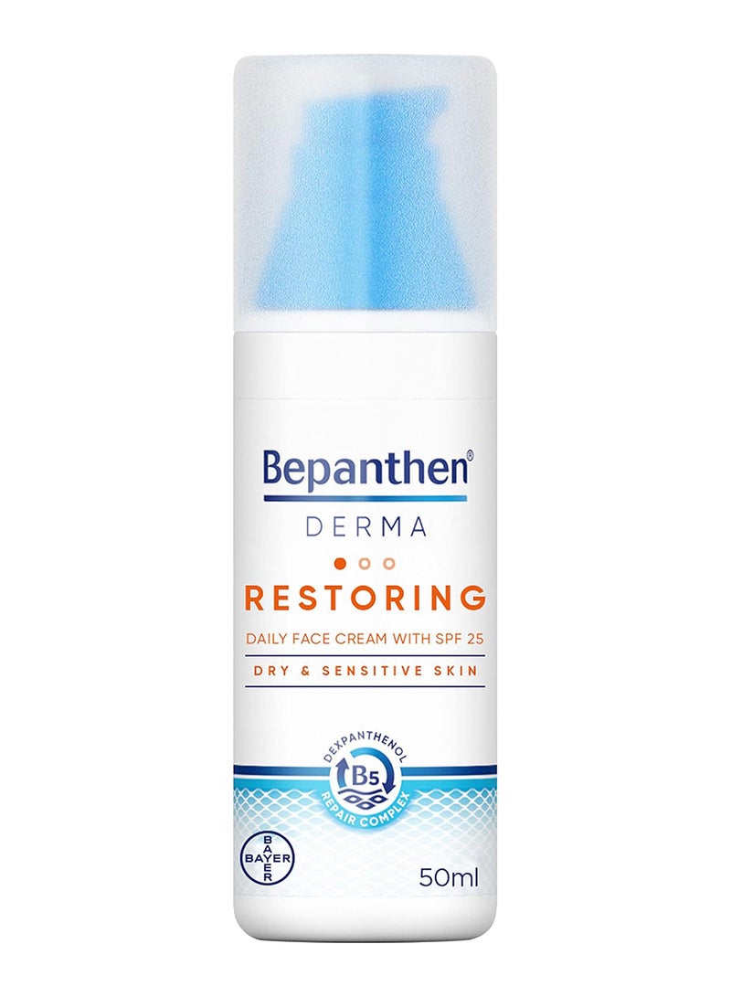 Bepanthen Derma Protective Face Cream With Spf 25, 50 Ml Pump Bottle - Image 1
