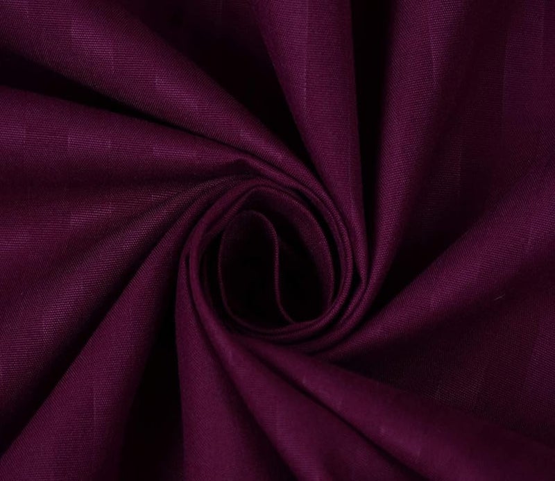 Evan Beautiful Solid Satin Stripe Diwan Set Covers 8 Pieces Stripe Design Standard Diwan Set with 1 Single Bedsheet Size 60X90, 5 Cushions Covers and 2 Bolster Covers (Wine Color) - Image 3