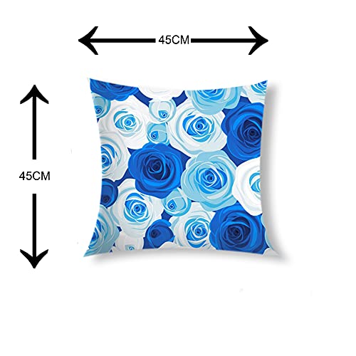 IM FAB IMFAB Rose Multicolour Digital Printed Decorative Canvas Cotton Cushion Covers Set of 5 pcs (18X18) - Image 4