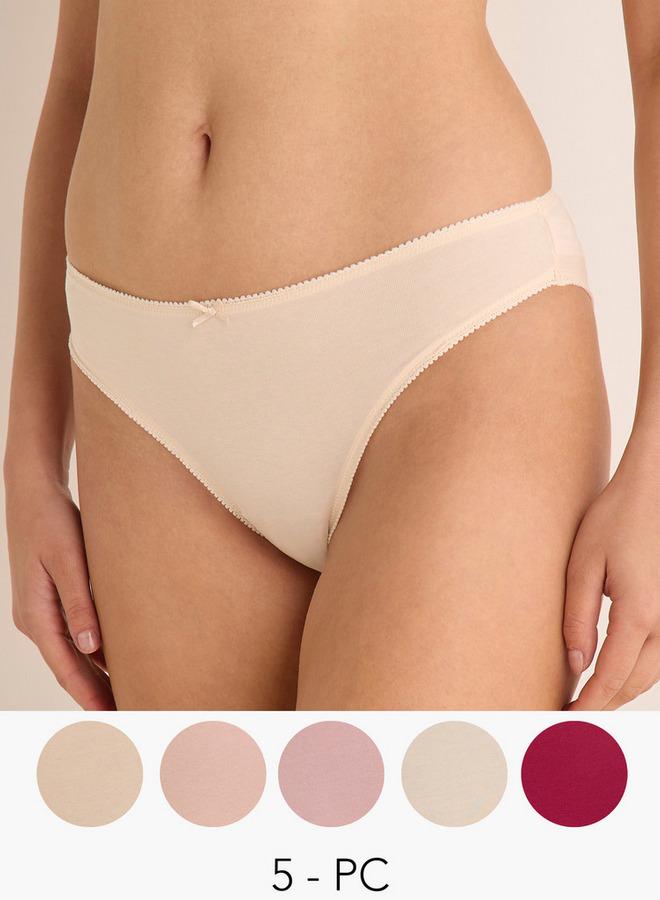 Splash FAV Set of 5 - Lace Trim Bikini Briefs - Image 1