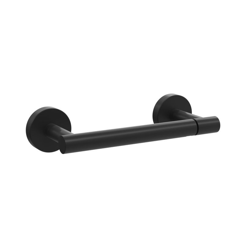 BVL Toilet Paper Holder Matte Black Wall Mount Stainless Steel 304 Large Mega Roll - Image 1
