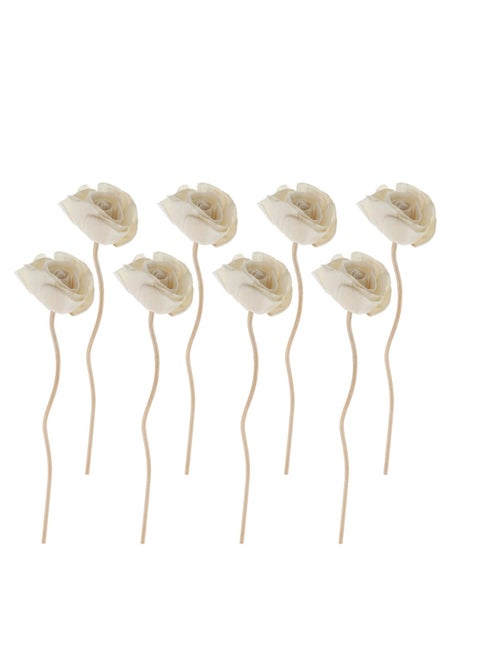 8pcs Rattan Reed Diffuser Sticks Flower Shaped Oil Diffuser Sticks Essential Oil Diffuser Sticks Refill for Home Fragrance