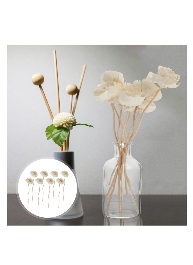 8pcs Rattan Reed Diffuser Sticks Flower Shaped Oil Diffuser Sticks Essential Oil Diffuser Sticks Refill for Home Fragrance