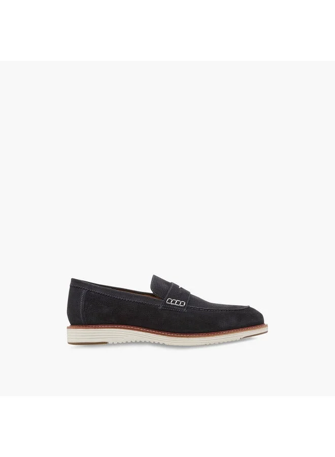 Men's Textured Slip-On Loafers