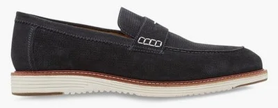 DUCHINI Men's Textured Slip-On Loafers