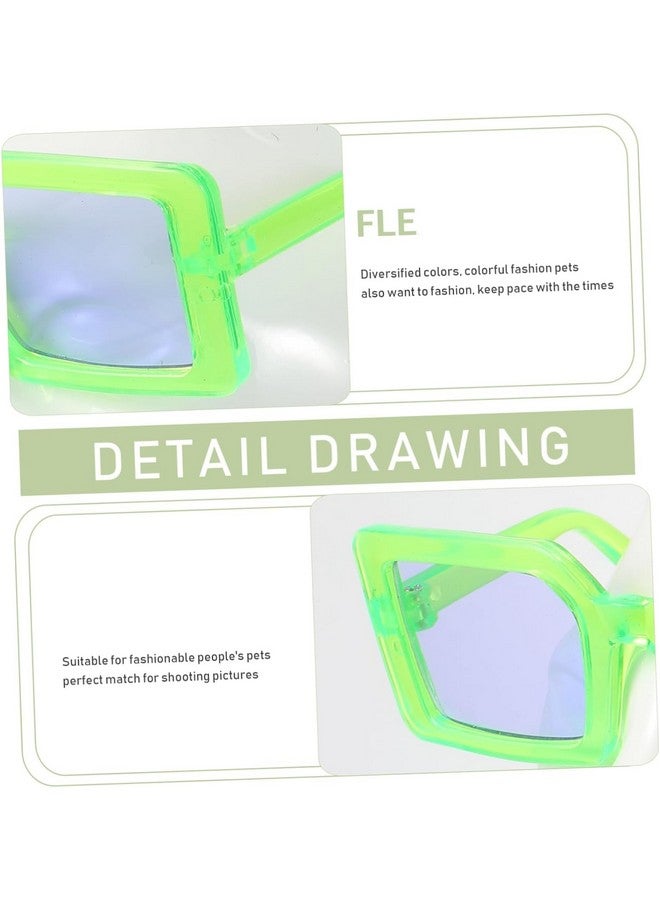 إيميلي بيتس نظارات ملابس الجراء نظارات شمسية للكلاب نظارات بلاستيكية محمولة للجراء نظارات مضحكة للقطط والكلاب والجراء ملابس للنظارات صور دعائم إكسسوارات زي كلب صغير أسود (برتقالي) - Image 3
