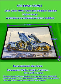 Painting - "CAR 032" by CHEN GUAN HONG: Future Sect Digital Art Creation, Sci-Fi Modern Artistic Design, Contemporary Presentation of Micro-Sculpting. This work is currently available exclusively on Platform "Noon";The following themes are related to the works: Artwork,Decorative Painting ,Modern Artwork,Abstract Paintings,Wall Art ,Interior Decoration,Home Decor,Classic Decor,Custom Painting,Office design,Commercial design,Model home design,Clubhouse interior design,Furniture design,Landscape design,Architecture design,Soft decoration,Molding,Villa design,Decorating,Interior Design,Residential Interior Design,Commercial Decorating,Budget-Friendly Decor Ideas,Modern Home Decor Trends,Vintage Decor Inspirations,Small Space Solutions,City-Specific Interior Designers,Tips for Maximizing Small Living Spaces,Latest Trends in Home Decor for 2025.