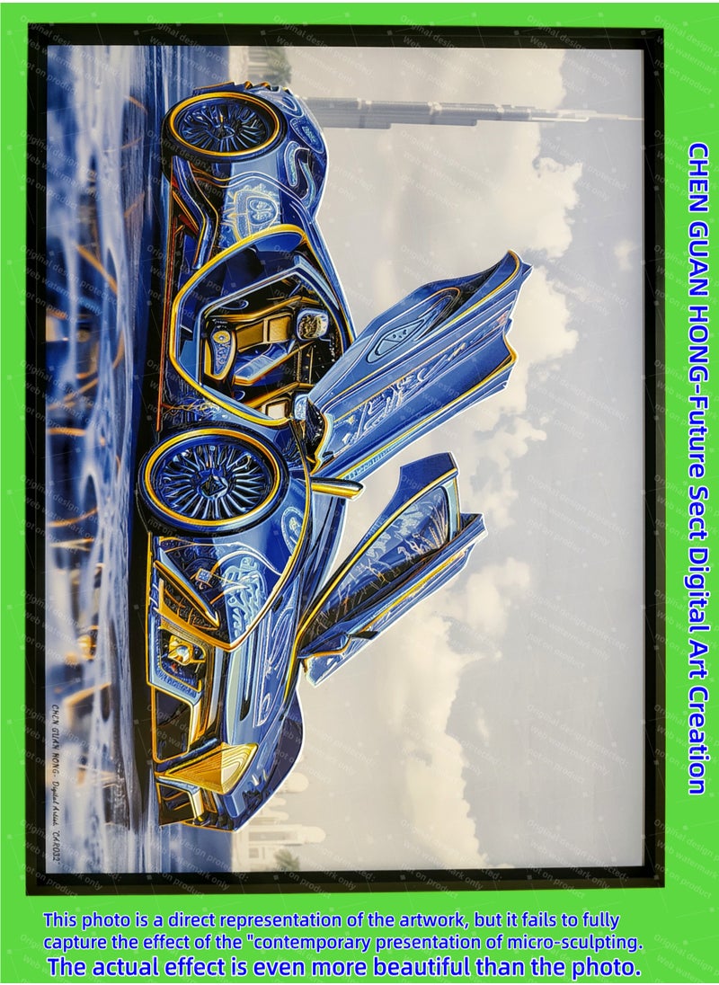 Generic - Painting - "CAR 032" by CHEN GUAN HONG: Future Sect Digital Art Creation, Sci-Fi Modern Artistic Design, Contemporary Presentation of Micro-Sculpting. This work is currently available exclusively on Platform "Noon";The following themes are related to the works: Artwork,Decorative Painting ,Modern Artwork,Abstract Paintings,Wall Art ,Interior Decoration,Home Decor,Classic Decor,Custom Painting,Office design,Commercial design,Model home design,Clubhouse interior design,Furniture design,Landscape design,Architecture design,Soft decoration,Molding,Villa design,Decorating,Interior Design,Residential Interior Design,Commercial Decorating,Budget-Friendly Decor Ideas,Modern Home Decor Trends,Vintage Decor Inspirations,Small Space Solutions,City-Specific Interior Designers,Tips for Maximizing Small Living Spaces,Latest Trends in Home Decor for 2025. - Image 1