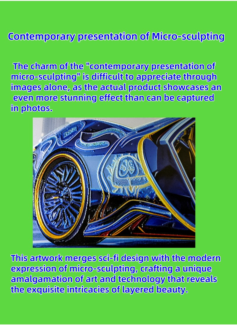 Generic - Painting - "CAR 032" by CHEN GUAN HONG: Future Sect Digital Art Creation, Sci-Fi Modern Artistic Design, Contemporary Presentation of Micro-Sculpting. This work is currently available exclusively on Platform "Noon";The following themes are related to the works: Artwork,Decorative Painting ,Modern Artwork,Abstract Paintings,Wall Art ,Interior Decoration,Home Decor,Classic Decor,Custom Painting,Office design,Commercial design,Model home design,Clubhouse interior design,Furniture design,Landscape design,Architecture design,Soft decoration,Molding,Villa design,Decorating,Interior Design,Residential Interior Design,Commercial Decorating,Budget-Friendly Decor Ideas,Modern Home Decor Trends,Vintage Decor Inspirations,Small Space Solutions,City-Specific Interior Designers,Tips for Maximizing Small Living Spaces,Latest Trends in Home Decor for 2025. - Image 1
