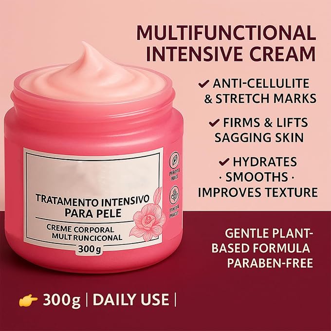 YOOJ Firming Anti-Cellulite & Stretch Mark Body Rosa Cream, Natural Rose Firming Body, Improve Look of Cellulite & Stretch Marks, with Asiatica & Seaweed Extract  Moisturizing & Smoothing Skincare - Image 2