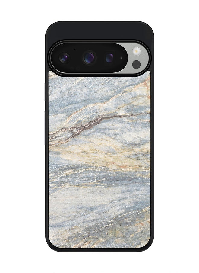 Stylizedd For Google Pixel 9 Pro Case,Slim fit Camera Protection, Shockproof Thin Phone cover - Marble Print Grey Classic  - Image 1