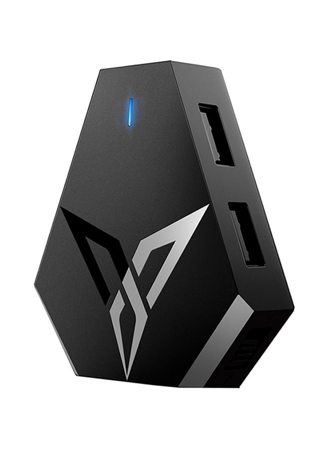 محول لوحة مفاتيح وفأرة سوداء، مناسب لـ PS4/PS3/XBOXONE