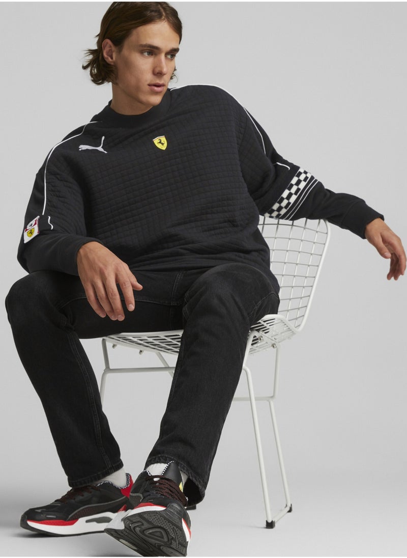 PUMA Scuderia Ferrari Race Statement Mens Crew Neck Sweatshirt  - Image 5