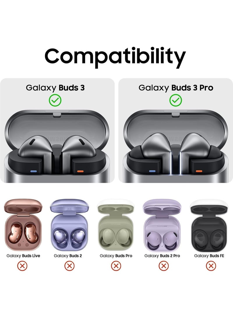 Clear Silicone Case,Compatible with Samsung Galaxy Bud 3 Pro Case/Buds3 Cover, Transparent TPU Galaxy Buds Pro 3 Protective Cover Men Women with Lanyard - Image 2