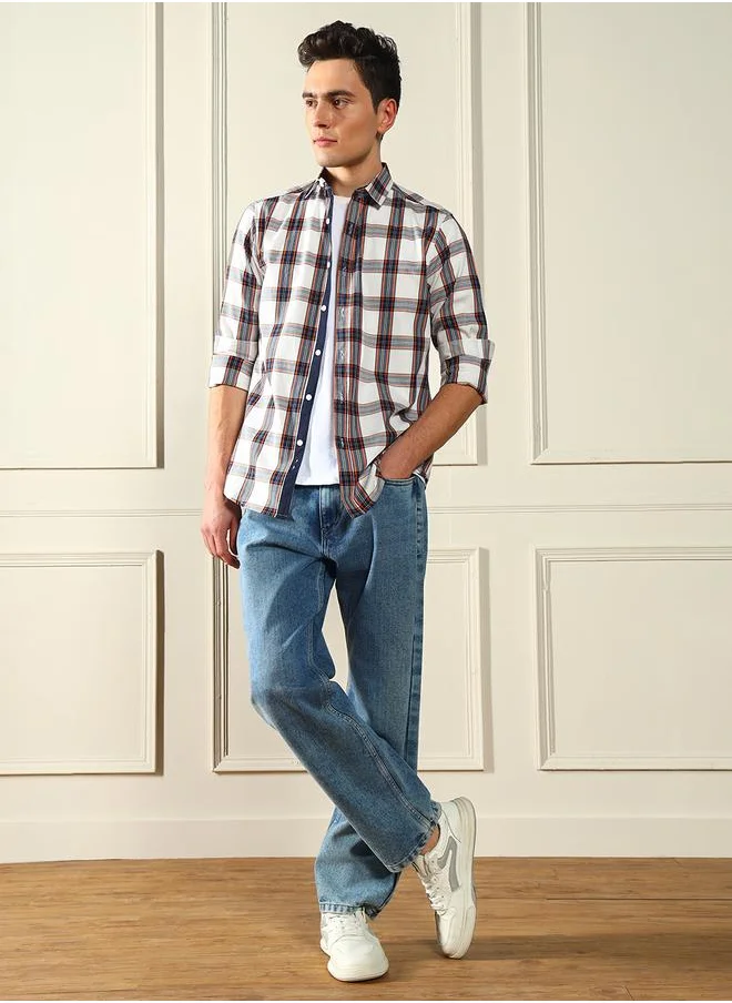 Dennis Lingo Mid Rise Faded Relaxed Fit Jeans by Styli