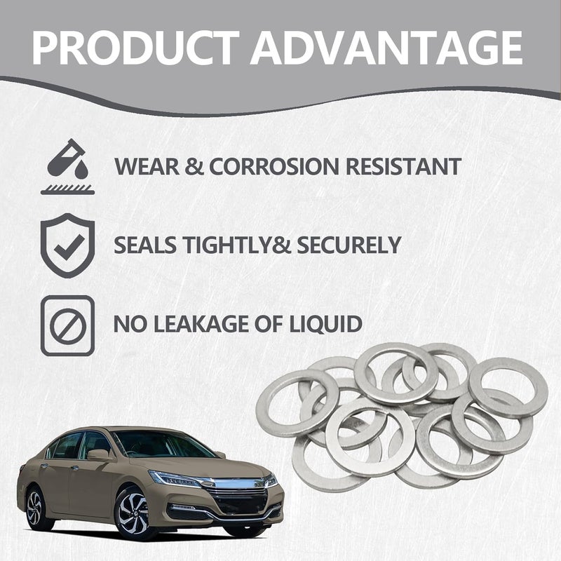 BSAMZO 6pcs Transmission Fluid & Differential Oil Drain Plug Washer Set - Image 5