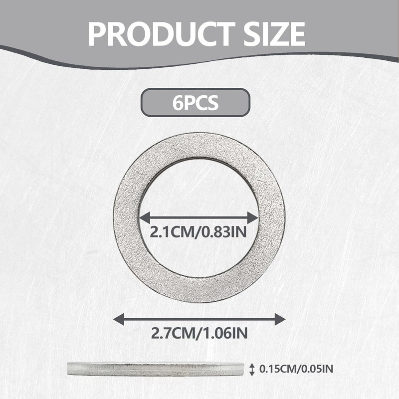 BSAMZO 6pcs Transmission Fluid & Differential Oil Drain Plug Washer Set - Image 3