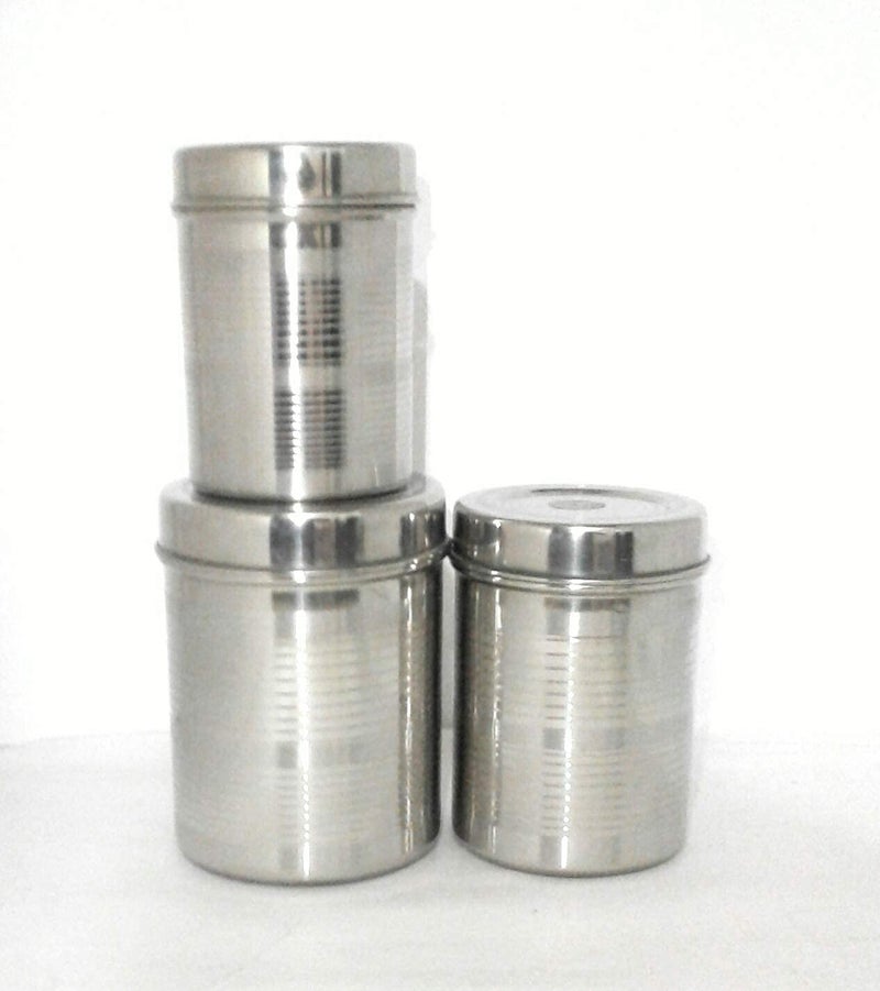 RJ kitchenware Store Stainless Steel dibba Container Set- 2000ML,1500ML and 1000 ML, 3 pieces combo pack pack of 3 Box set storage box - Image 3