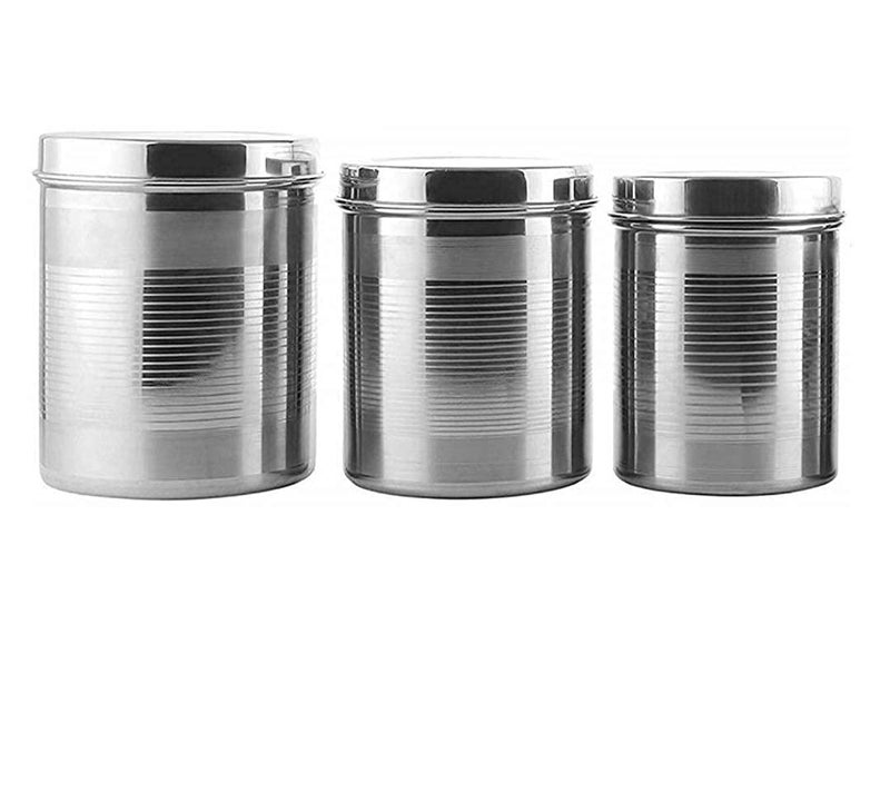 RJ kitchenware Store Stainless Steel dibba Container Set- 2000ML,1500ML and 1000 ML, 3 pieces combo pack pack of 3 Box set storage box - Image 1