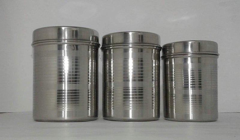 RJ kitchenware Store Stainless Steel dibba Container Set- 2000ML,1500ML and 1000 ML, 3 pieces combo pack pack of 3 Box set storage box - Image 2
