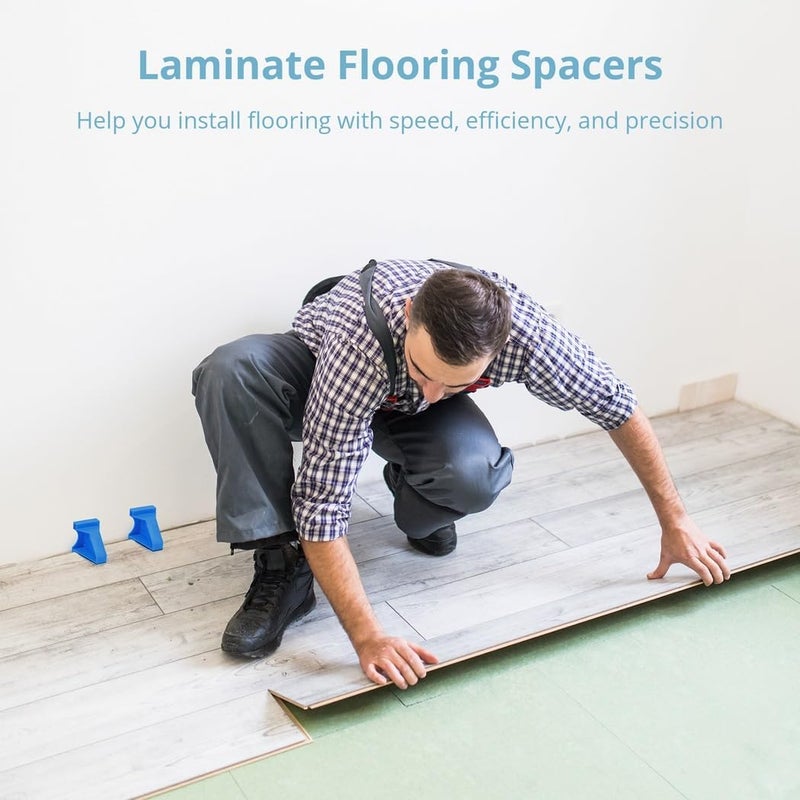 20-Pack Flooring Spacers with 1/4 & 1/2 Gaps for Wood and Vinyl Plank, Laminate, Bamboo, Lvt Installation - Image 4