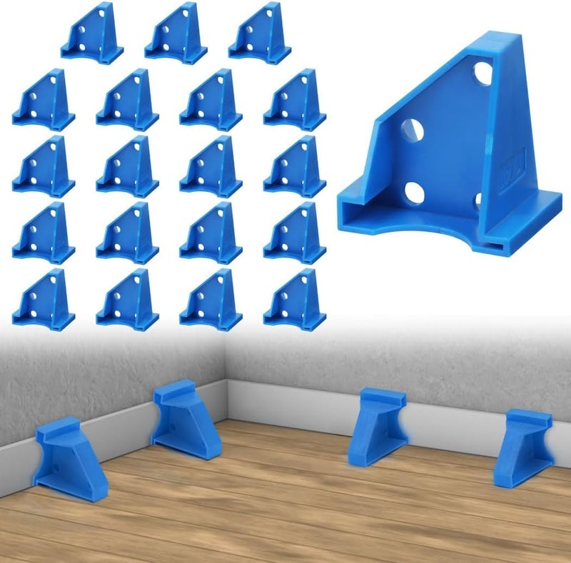20-Pack Flooring Spacers with 1/4 & 1/2 Gaps for Wood and Vinyl Plank, Laminate, Bamboo, Lvt Installation - Image 1