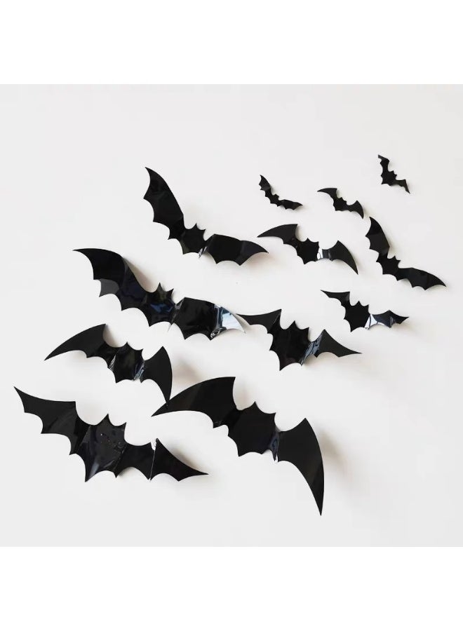 نيبمينينت زينة الجدران ثلاثية الأبعاد لعيد الهالوين، خفافيش وقرع