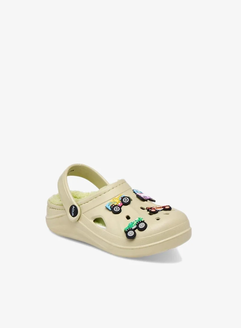 Aqua Jibbitz Accent Clogs with Backstrap