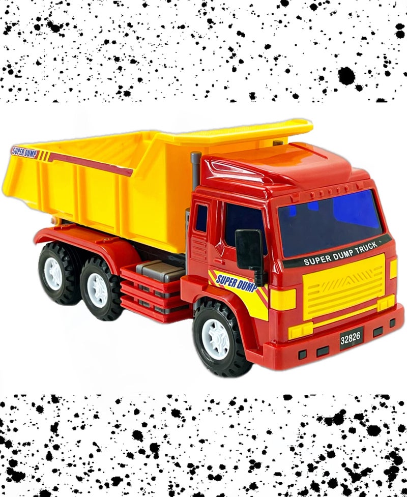 Big Daddy Trucks Medium Sized Big rig Friction Powered Dump Truck with Large Space in The Back Colors May Vary - Image 2