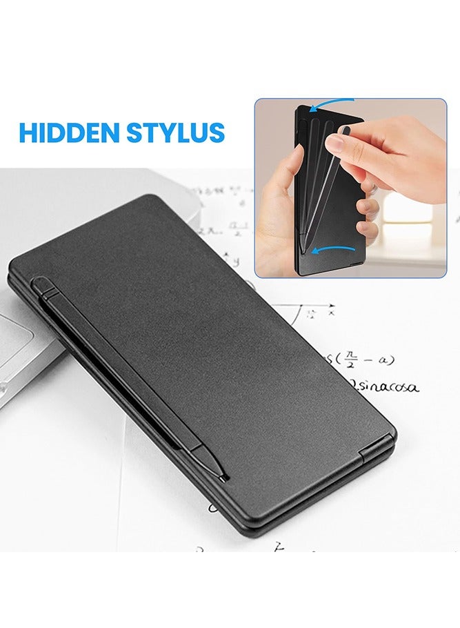 S3 Solar Scientific Calculators with Erasable Writing Tablet,Calculators Handwriting Tablet Electronic LCD Writing Tablet Function Calculator  Battery Powered Foldable 10 Digit Desk Calculator for S - Image 5