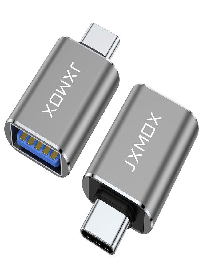 JXMOX USB C to USB Adapter [2-Pack], Thunderbolt 3 to USB 3.0 OTG Adapter Compatible with MacBook Pro,Chromebook,Pixelbook,Microsoft Surface Go,Samsung Galaxy S10 S20 S21 S22 Ultra,iPhone 15 16 17 Pro Max - Image 1