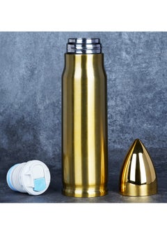 Excefore Cool Stainless Steel Water Flask, 17 oz 500 ml Creativity Tumbler Water Bottle, Vacuum Insulated Cup Travel Mug Flasks No Logo, Gifts for Men Him Dad, Birthday Gifts for Boyfriends, Husband Gifts  - Image 2