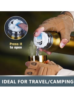 Excefore Cool Stainless Steel Water Flask, 17 oz 500 ml Creativity Tumbler Water Bottle, Vacuum Insulated Cup Travel Mug Flasks No Logo, Gifts for Men Him Dad, Birthday Gifts for Boyfriends, Husband Gifts  - Image 4