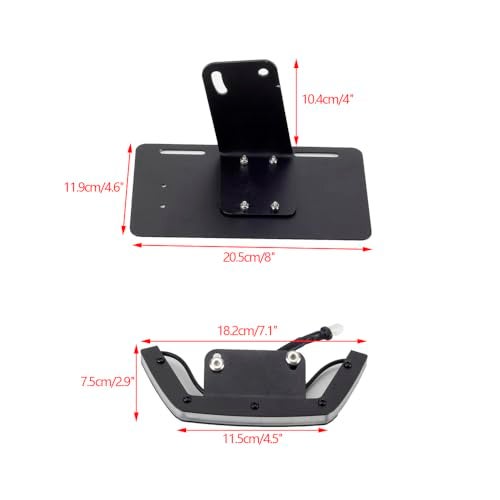 NEOCHIAEVO Motorcycle Tail Tidy Fender Eliminator Kit Rear Taillight Turn Signals Light with Side mount License Plate Bracket Compatible Harley with Sportster S 1250 RH1250S 2021+ - Image 3