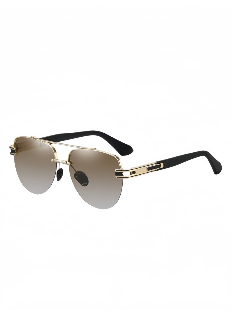 UV400 polarized sunglasses, suitable for both men and women, fashionable men's sunglasses, suitable for desert driving, beach camping, outdoor activities - Image 1