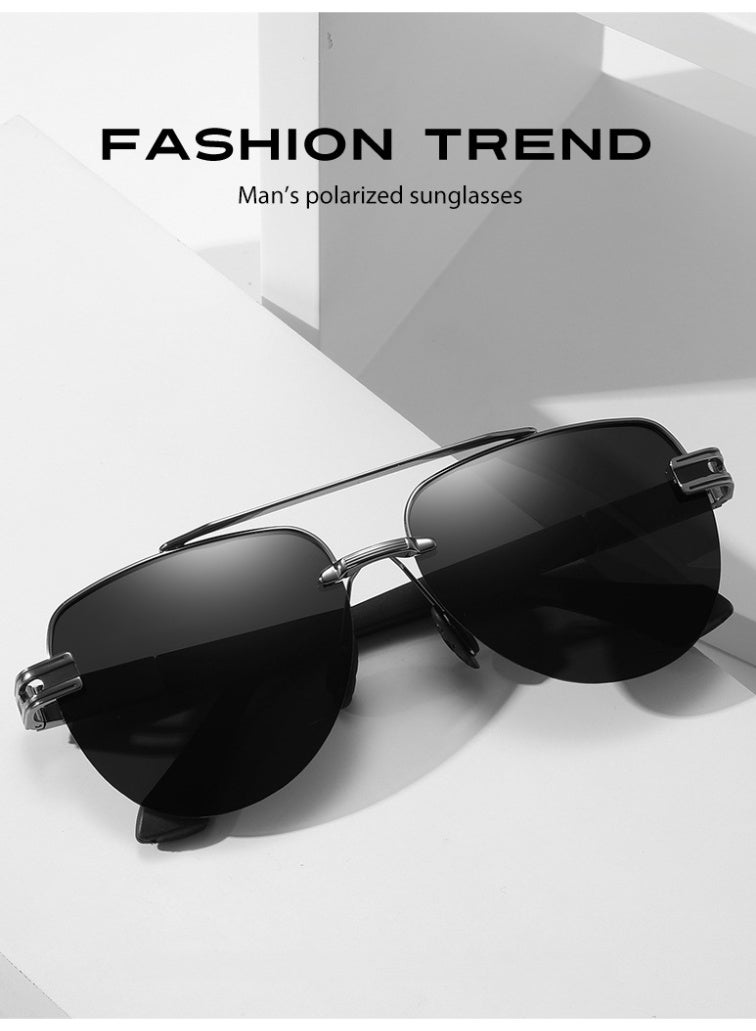 UV400 polarized sunglasses, suitable for both men and women, fashionable men's sunglasses, suitable for desert driving, beach camping, outdoor activities - Image 3