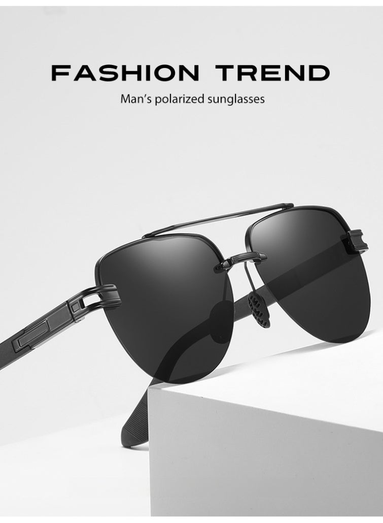 UV400 polarized sunglasses, suitable for both men and women, fashionable men's sunglasses, suitable for desert driving, beach camping, outdoor activities - Image 4
