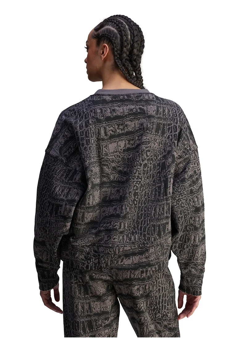 ستيلا مكارتني من اديداس Loose Printed Sweatshirt