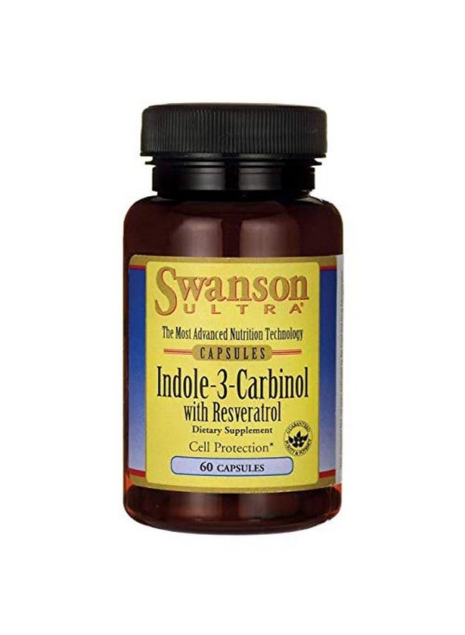 Swanson Indole-3-Carbinol with Resveratrol - I3C Supplement Promoting Cellular Protection - Natural Supplement to Help Maintain Healthy Hormone Balance - (60 Capsules, 200mg Each) (3 Pack) - Image 2