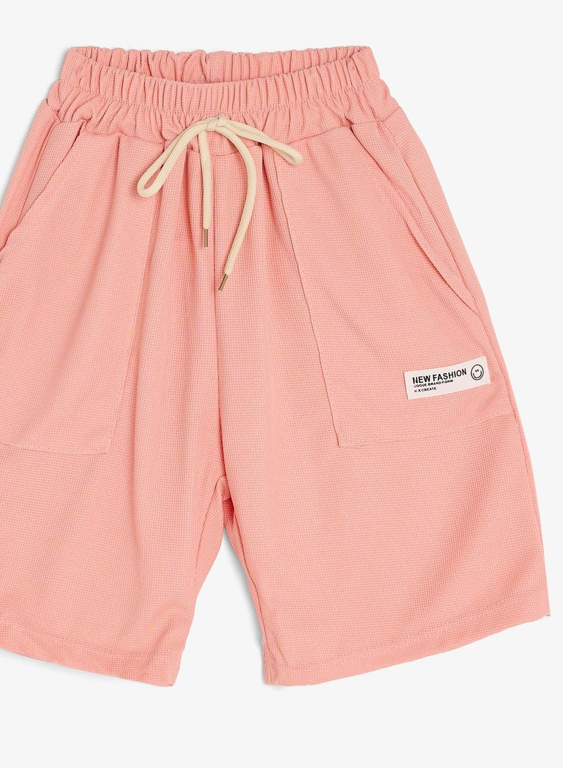 Pinata Pink Casual Sweat Shorts - Image 4