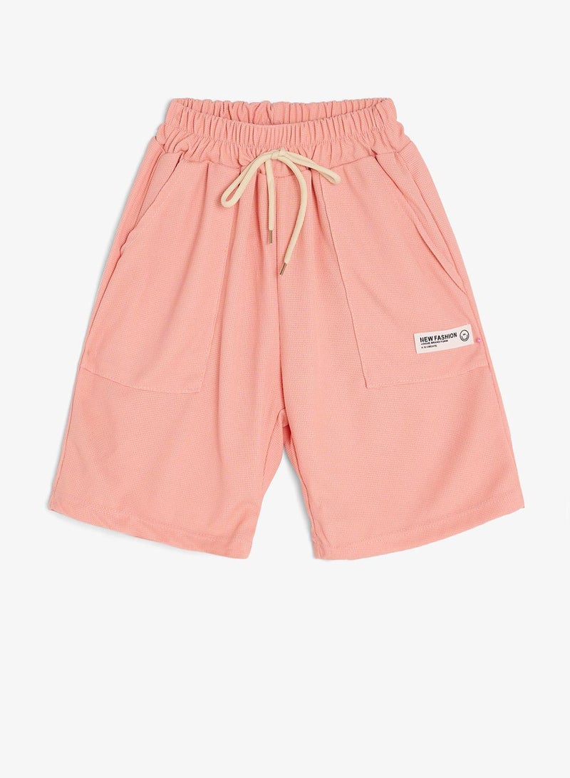 Pinata Pink Casual Sweat Shorts - Image 2
