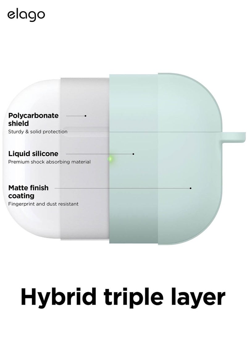 Elago - Liquid Hybrid Hang for Airpods Pro 2nd Gen (2022) Case Cover with Carabiner - Mint - Image 1