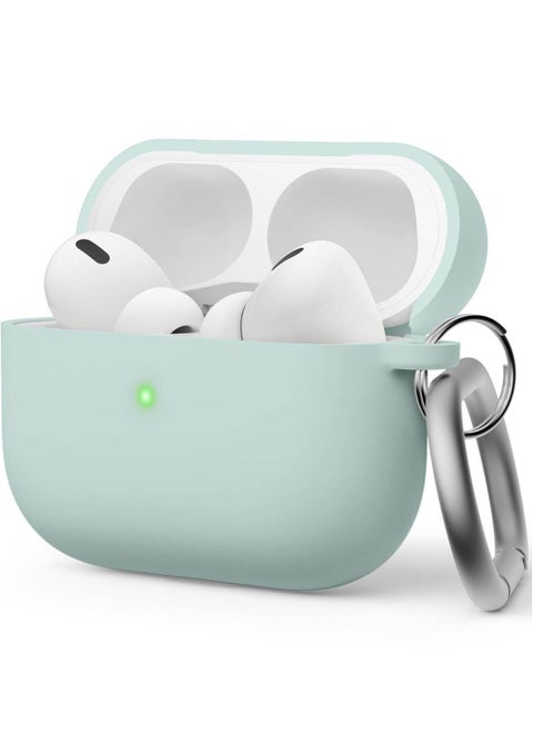 Liquid Hybrid Hang for Airpods Pro 2nd Gen (2022) Case Cover with Carabiner - Mint