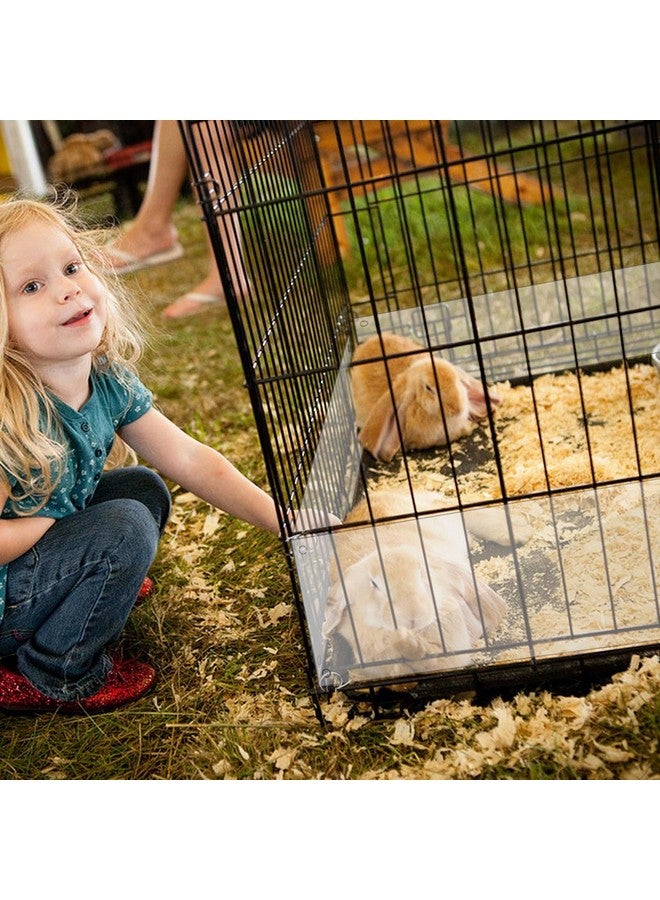 CODOHI 10 Pcs Pet Cage Liner 15.7'' X 6'', Cage Urine Guard Side Lining Clear Sheet With 50 Pcs Stainless Steel Zip Ties, Anti-Urine Side Lining Sheet For Rabbit Guinea Pig Hamster Ferret Chinchilla - Image 5