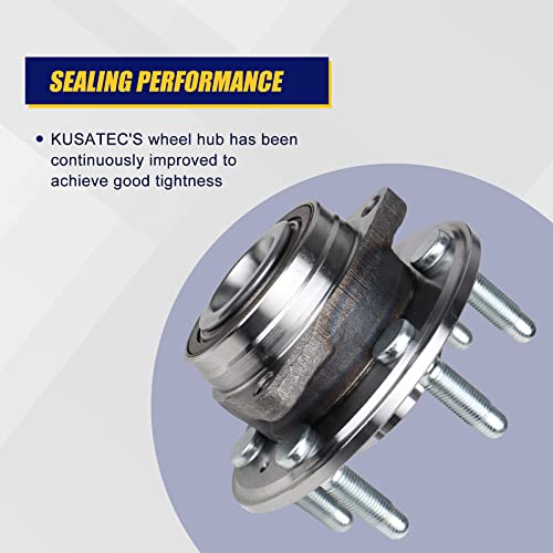 KUSATEC 513289 Front/Rear Wheel Bearing and Hub Assembly Compatible with Cadillac SRX 2010 2011 2012 2013 2014 2015 2016, Saab 9-4X 2011, 6 Lug w/ABS - Image 5