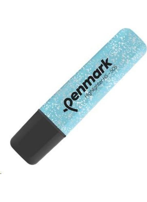 PENMARK - Highlighter Metallic Glitter Light Blue 10 Pack - Image 1