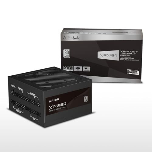 ANT Esports ProLab Design XPower XP-1000 P Power Supply Unit|1000w 80+Platinum|Fully Modular|Japanese Capacitor|ATX 3.1 PCIE 5.1|600w 12v-2x6 Connector|120mm Hydro Bearing Fan|Black Flat Cables|7 Years Warranty - Image 1