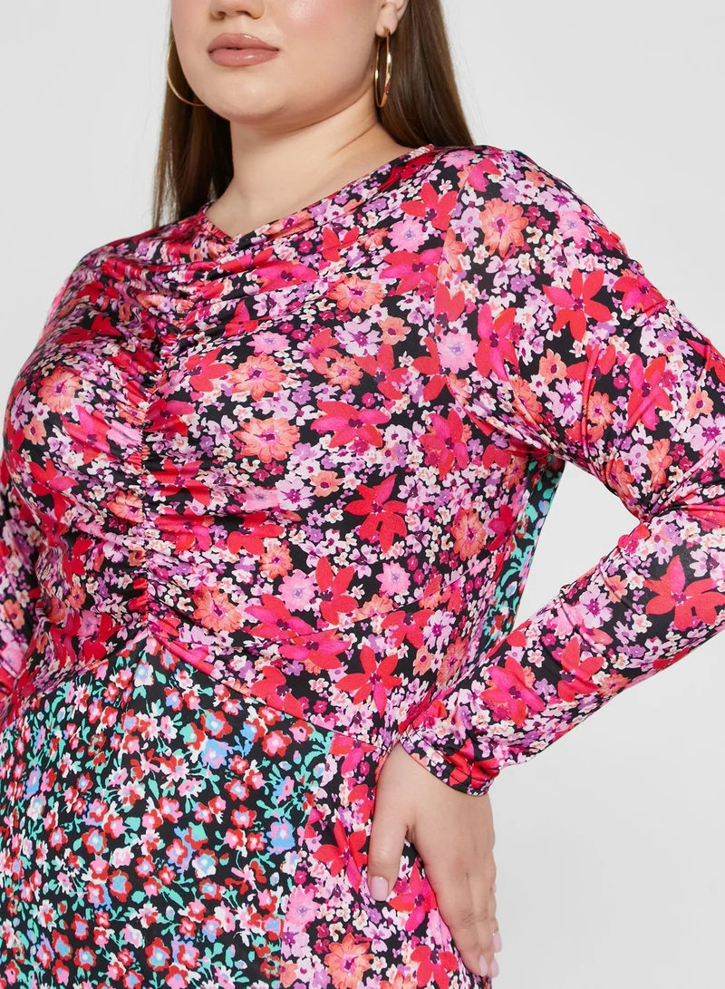 River Island Plus Floral Dress