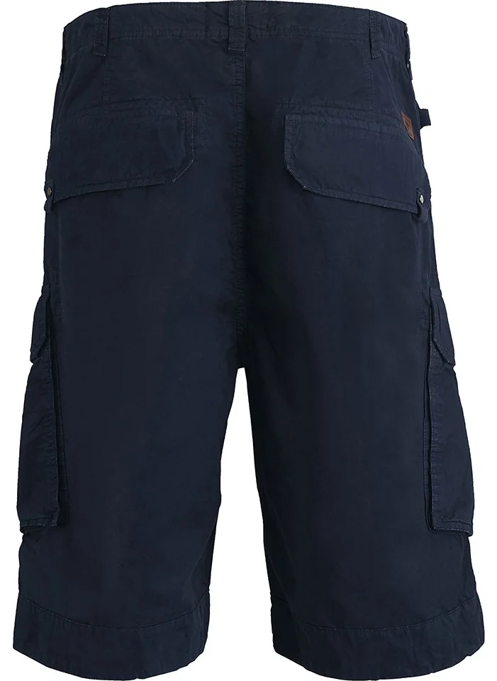 باد بير Men's Navy Blue Cargo Shorts